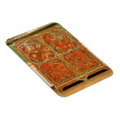 漆塗り4枚の半焼きカラーの丸入れ マグネット (右側)