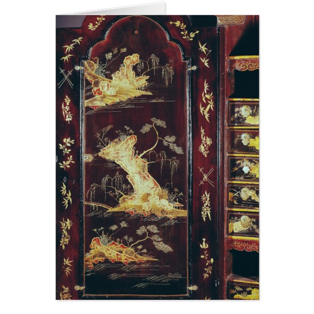漆飾付き中国の机 (正面)