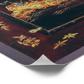 漆飾付き中国の机 ポスター (角)