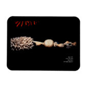 漆黒の海の形　ウォールアート マグネット (横)