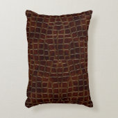 漆黒ワニの自然な背景 アクセントクッション (正面(垂直))