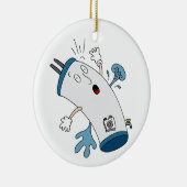 漏出給湯装置の漫画 セラミックオーナメント (右)