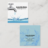 漏出配管水スプラッシュ配管サービス スクエア名刺 (正面/裏面)