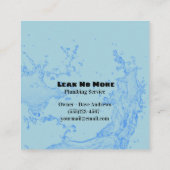 漏出配管水スプラッシュ配管サービス スクエア名刺 (裏面)