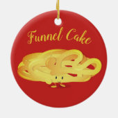 漏斗のケーキの微笑のキャラクター|のオーナメント セラミックオーナメント (裏面)