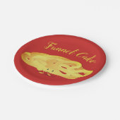 漏斗のケーキの微笑のキャラクター|の紙皿 ペーパープレート (アングル)