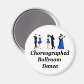 演出された社交ダンスの磁石 マグネット (正面/裏面)