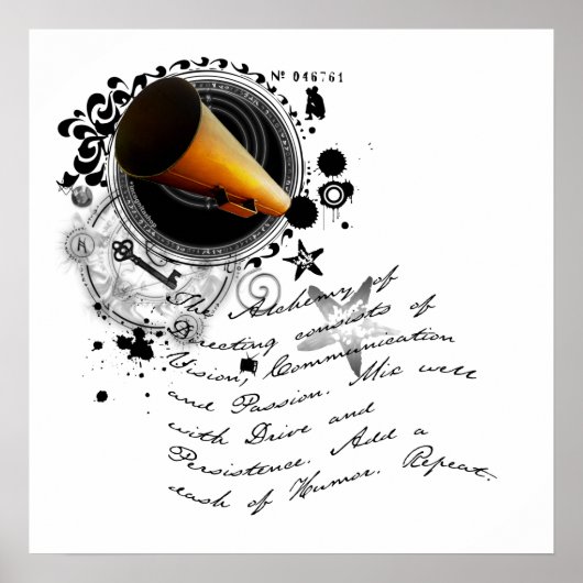 演出の錬金術 ポスター (正面)