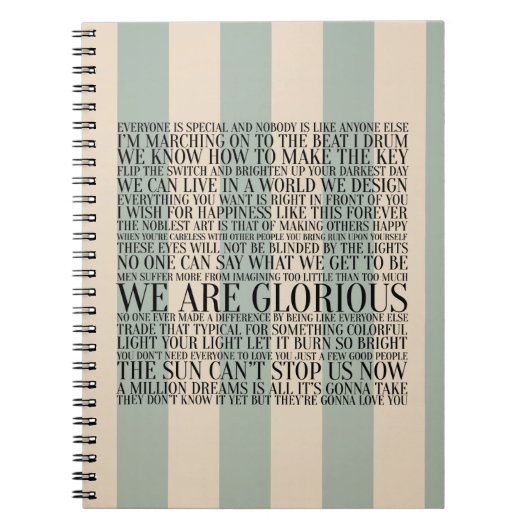 演出家からの生命レッスン ノートブック (正面)