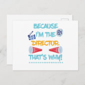 演出家の演劇おもしろいギフトだから 案内ポストカード (正面/裏面)