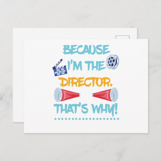 演出家の演劇おもしろいギフトだから 案内ポストカード (正面/裏面)