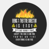 演出家はファイアシアター簡単 ラウンドシール (正面)