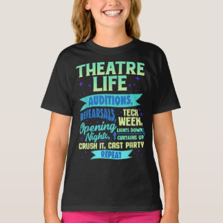 演劇おたく俳優ミュージカルと巨大飾な Tシャツ