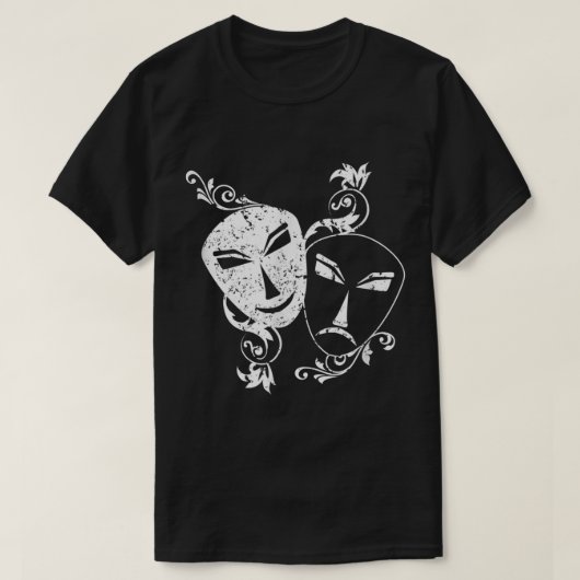 演劇おたく劇おもしろい俳優ギフトマスクT sh Tシャツ (デザイン正面)