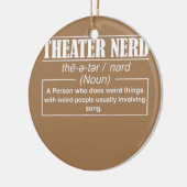 演劇おもしろいステージ演劇おたく演劇愛好家 セラミックオーナメント (左)