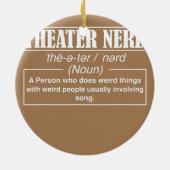 演劇おもしろいステージ演劇おたく演劇愛好家 セラミックオーナメント (裏面)