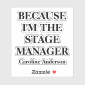 演劇おもしろいステージ管理者引用文および名前シール シール (シート)