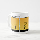 演劇おもしろいマスクStickman Mug - 059 コーヒーマグカップ (正面左)