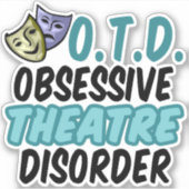 演劇おもしろい強迫性劇場障害 シール (正面)