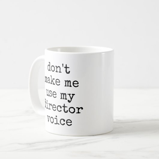 演劇おもしろい恋人ディレクターのユーモア引用文 コーヒーマグカップ (正面左)
