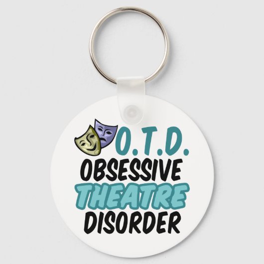 演劇おもしろい キーホルダー (正面)