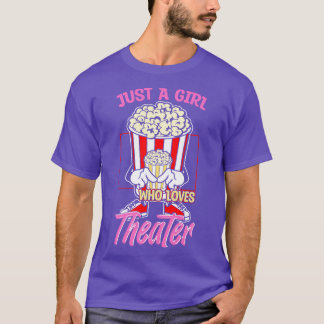 演劇が大好きな女の子 Tシャツ