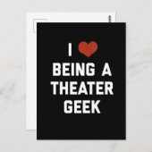 演劇が大好きギーク ポストカード (正面/裏面)
