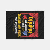 演劇が登場 フリースブランケット (正面(横))