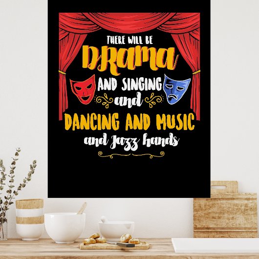 演劇が登場 ポスター (キッチン)