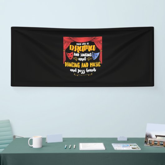 演劇が登場 横断幕 (トレードショー)