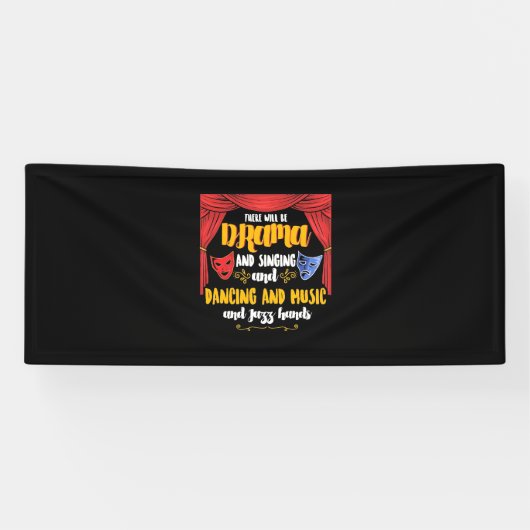 演劇が登場 横断幕 (横)