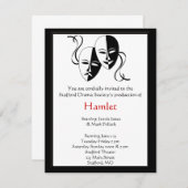 演劇と演劇の招待状 招待状 (正面/裏面)