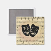 演劇と音楽 マグネット (正面/裏面)