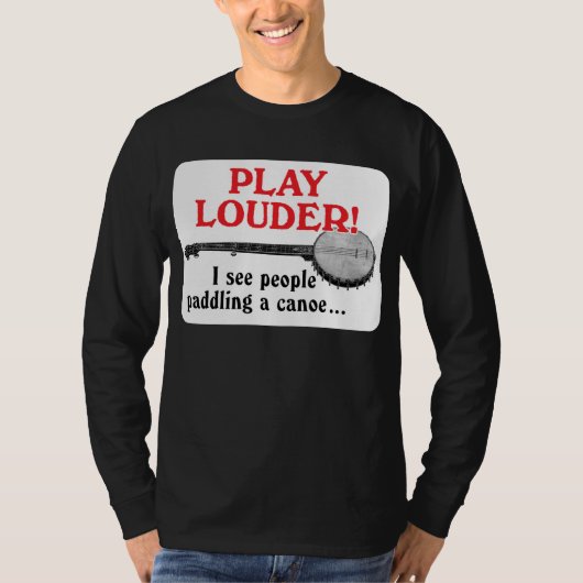 演劇のより騒々しい人の暗く長いaleeveのTシャツ Tシャツ (正面)