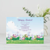 演劇のイースター招待状のバニー 招待状 (スタンド正面)