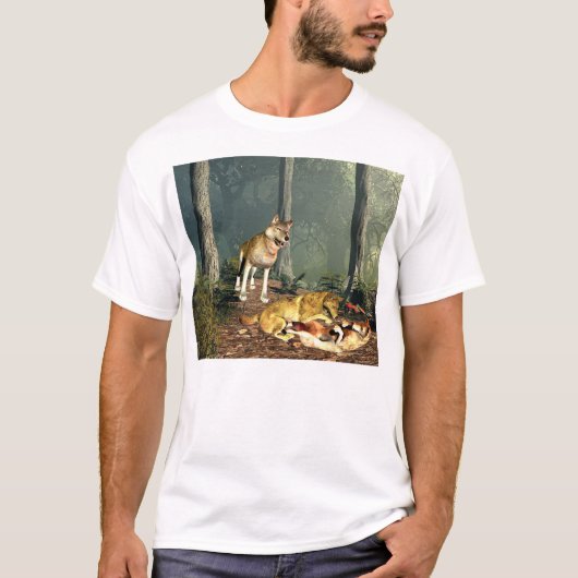 演劇のオオカミ Tシャツ (正面)