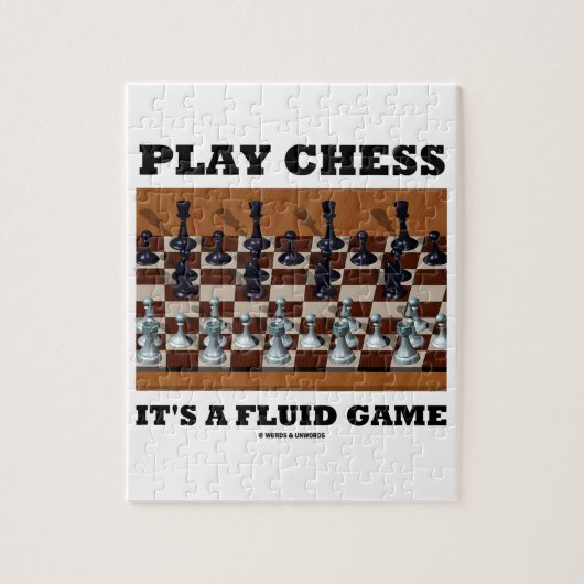 演劇のチェスそれはです流動ゲーム(チェスの実体画) ジグソーパズル (縦)