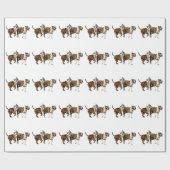 演劇のピットブルの友達 ラッピングペーパー (フラット)