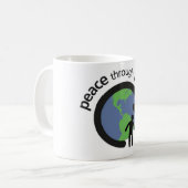 演劇のマグを通した平和 コーヒーマグカップ (正面左)