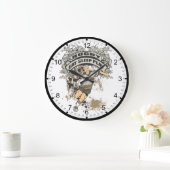 演劇のラグビー食べて下さい、眠らせて下さい ラージ壁時計 (ホーム)