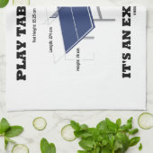 演劇の卓球それはです厳密なスポーツ(ユーモア) キッチンタオル (折り畳み)