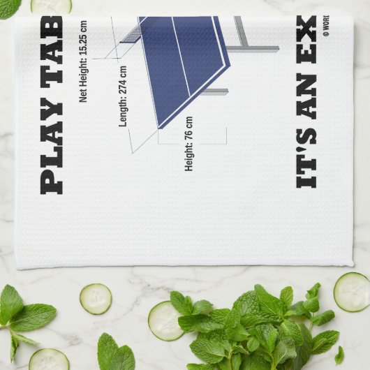 演劇の卓球それはです厳密なスポーツ(ユーモア) キッチンタオル (折り畳み)