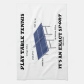 演劇の卓球それはです厳密なスポーツ(ユーモア) キッチンタオル (縦)