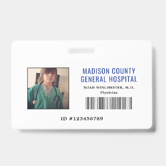 演劇の博士のバッジのふりをして下さいID (横の) バッジ (正面)