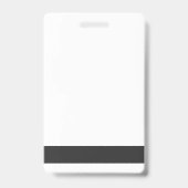 演劇の博士のバッジのふりをして下さいID (縦) バッジ (裏面)