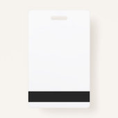 演劇の博士のバッジのふりをして下さいID (縦) バッジ (裏面)