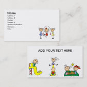 演劇の名刺の棒の子供 名刺 (正面/裏面)