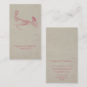 演劇の地面のヴィンテージの子供 名刺 (正面/裏面)