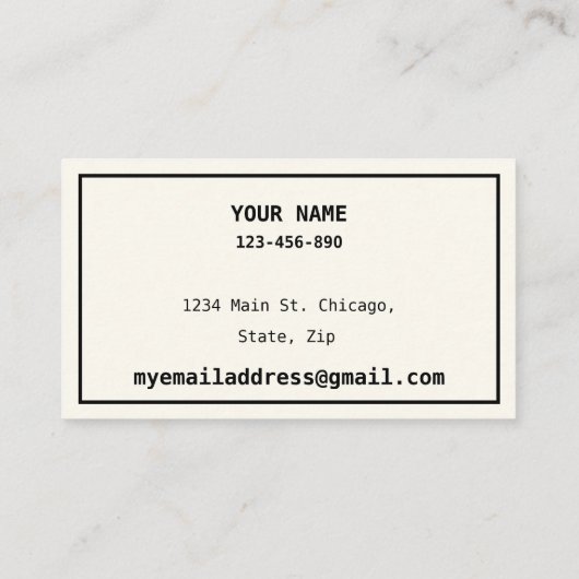 演劇の日付のお母さんカードはかわいいラマのアルパカを梳きます 名刺 (裏面)