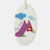 演劇の日付 セラミックオーナメント (右)